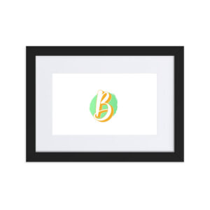 Matte Paper Framed Poster With Mat