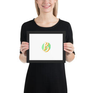Framed photo paper poster